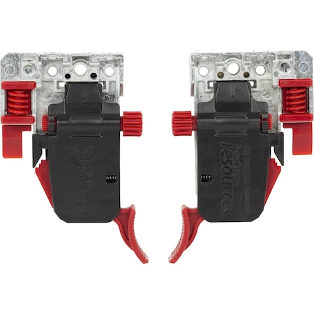 Hardware Resources 4-way Heavy Duty Adjustable Clip with Zinc Base for USE-50, USE-100 and USE-300 Undermount Slides USCLIP2ND-4WZ